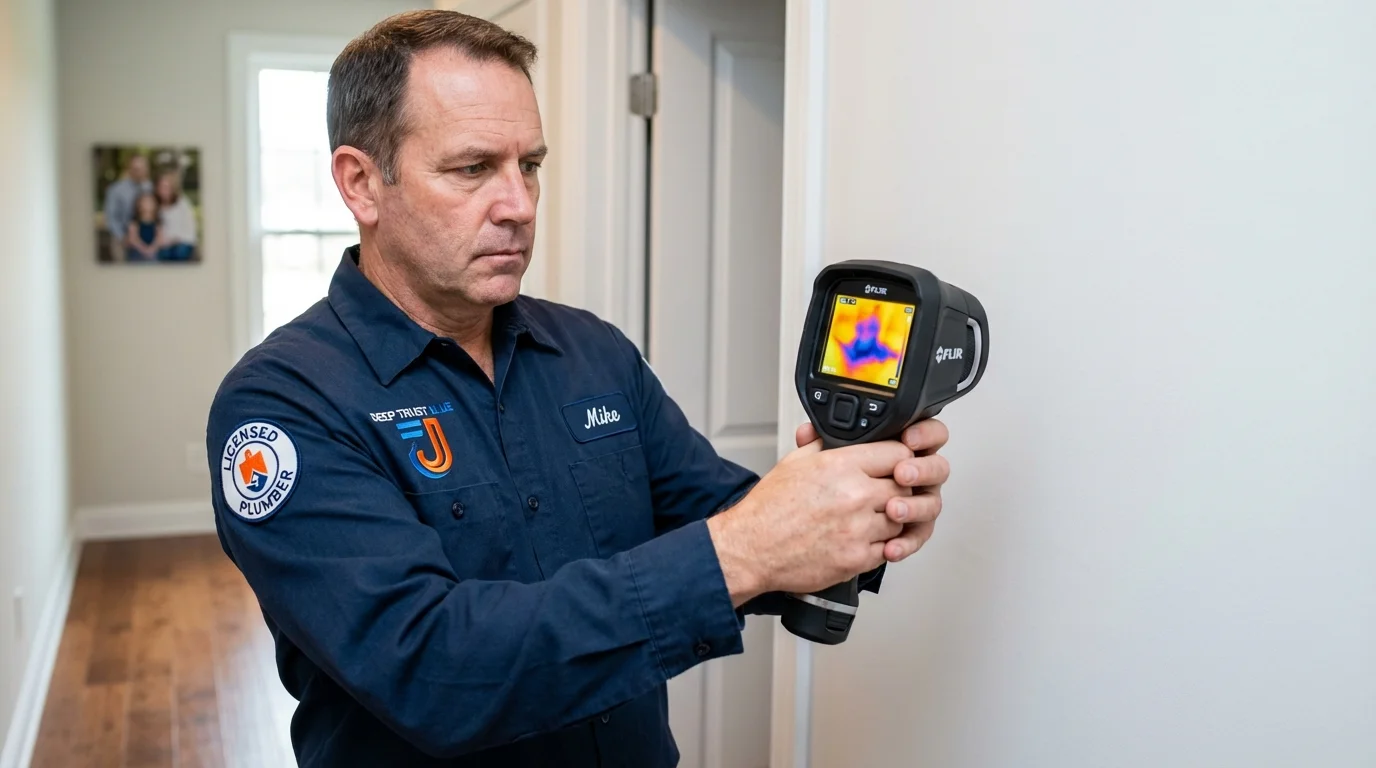 Thermal imaging leak detection by Johns Plumbing LLC in Maplewood